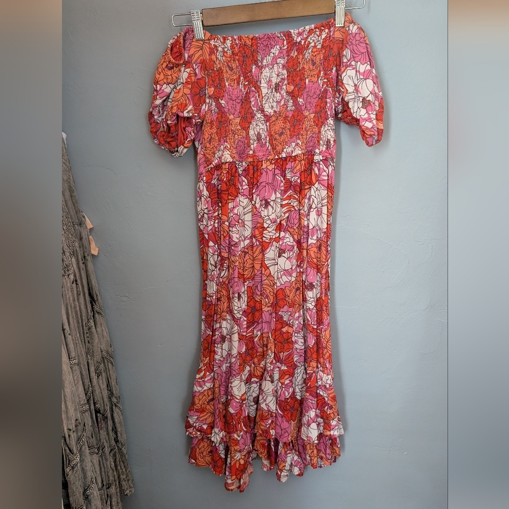 🌙 Japna Pink Ruffled Maxi Dress - Picture 3 of 7